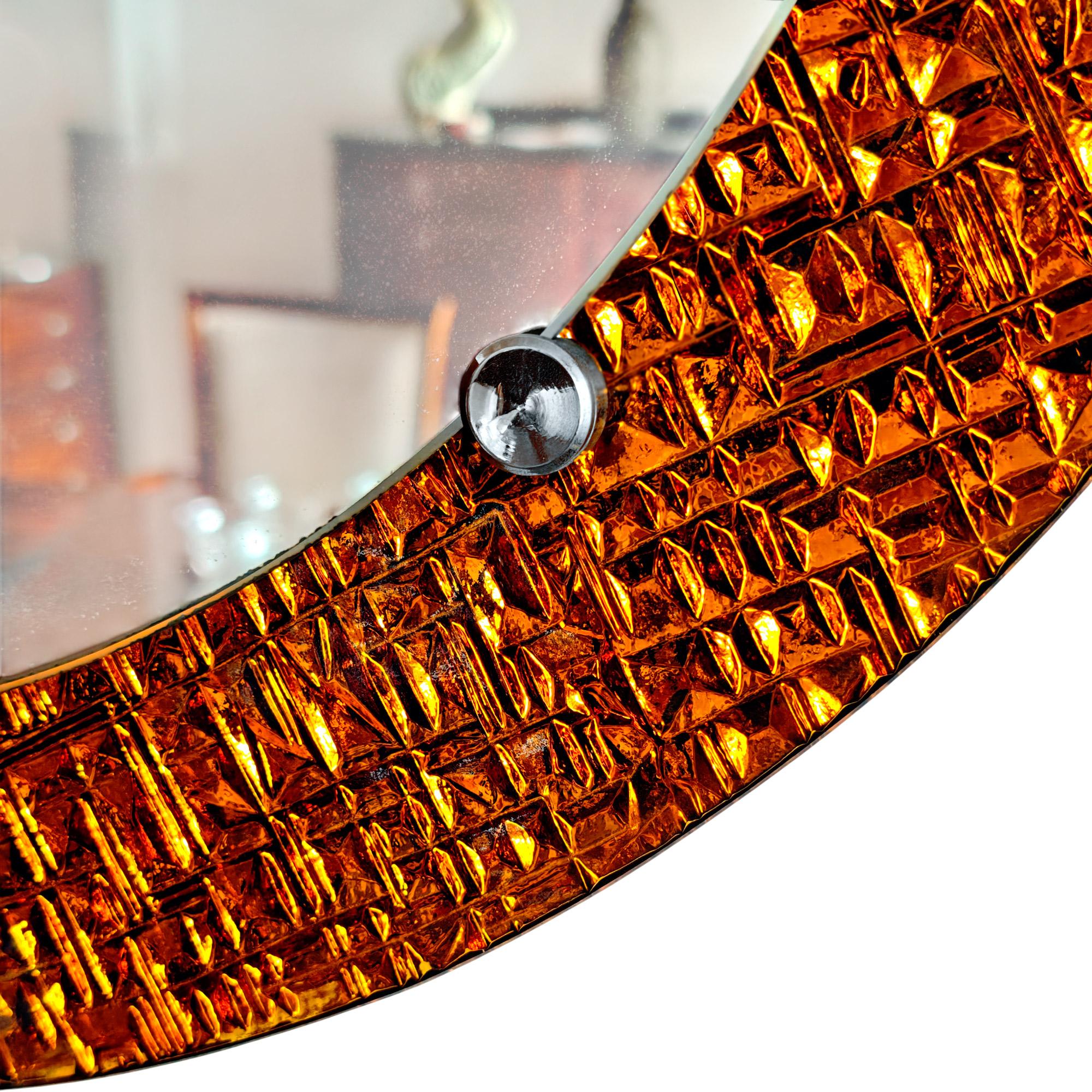 Miroir avec cadre en verre miroir - Espagne 1960 Bon état - En vente à Girona, Girona