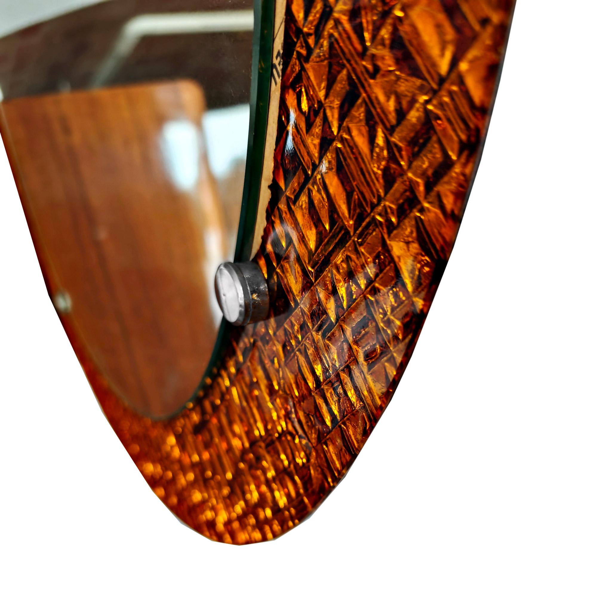 Milieu du XXe siècle Miroir avec cadre en verre miroir - Espagne 1960 en vente