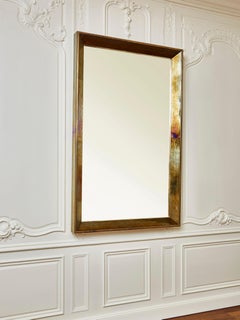 Miroir avec verre de Murano ancien par Studio Glustin