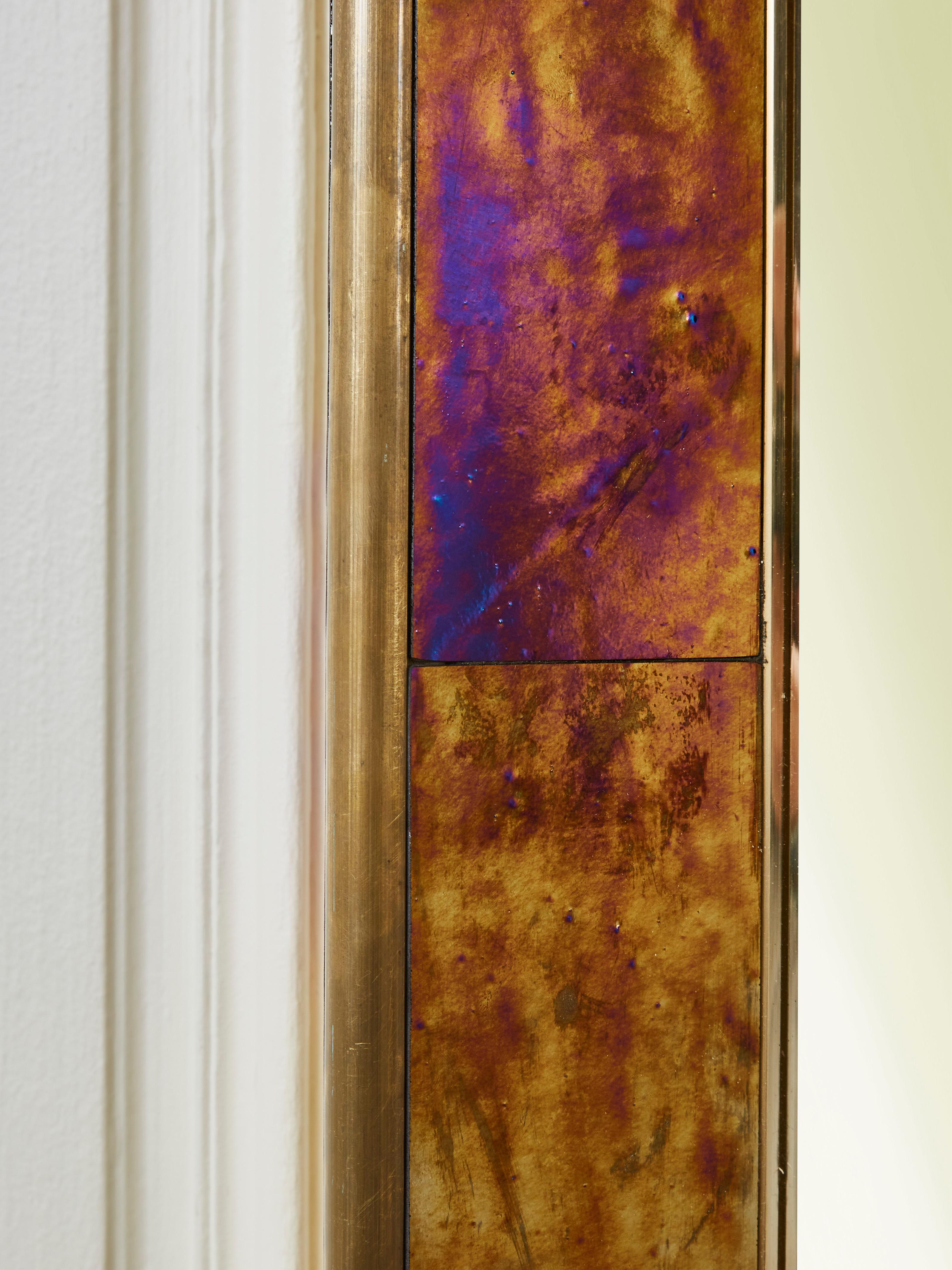 Italian Mirror with Old Murano Glass by Studio Glustin