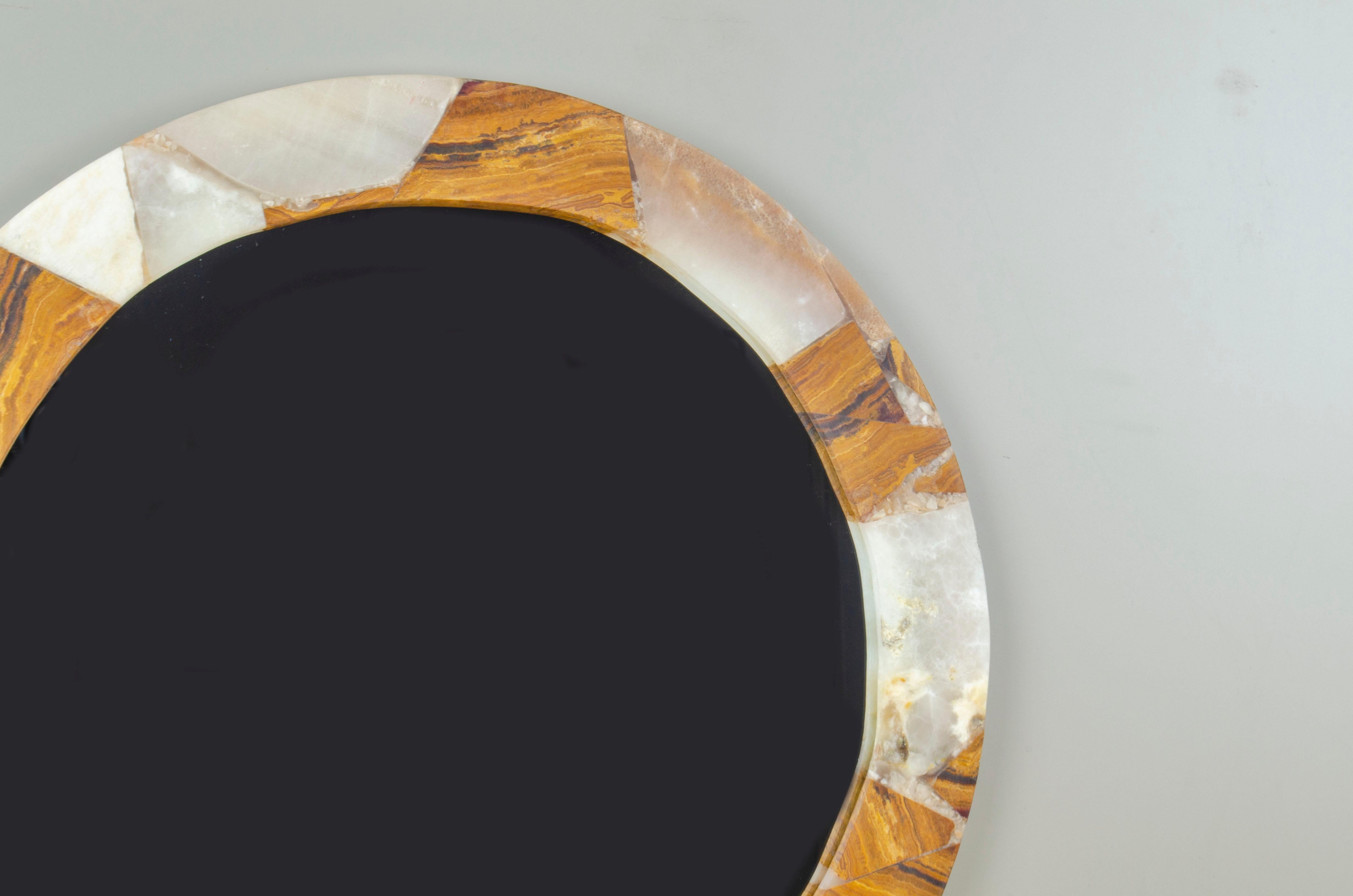 Artist Mirror with Onyx Frame