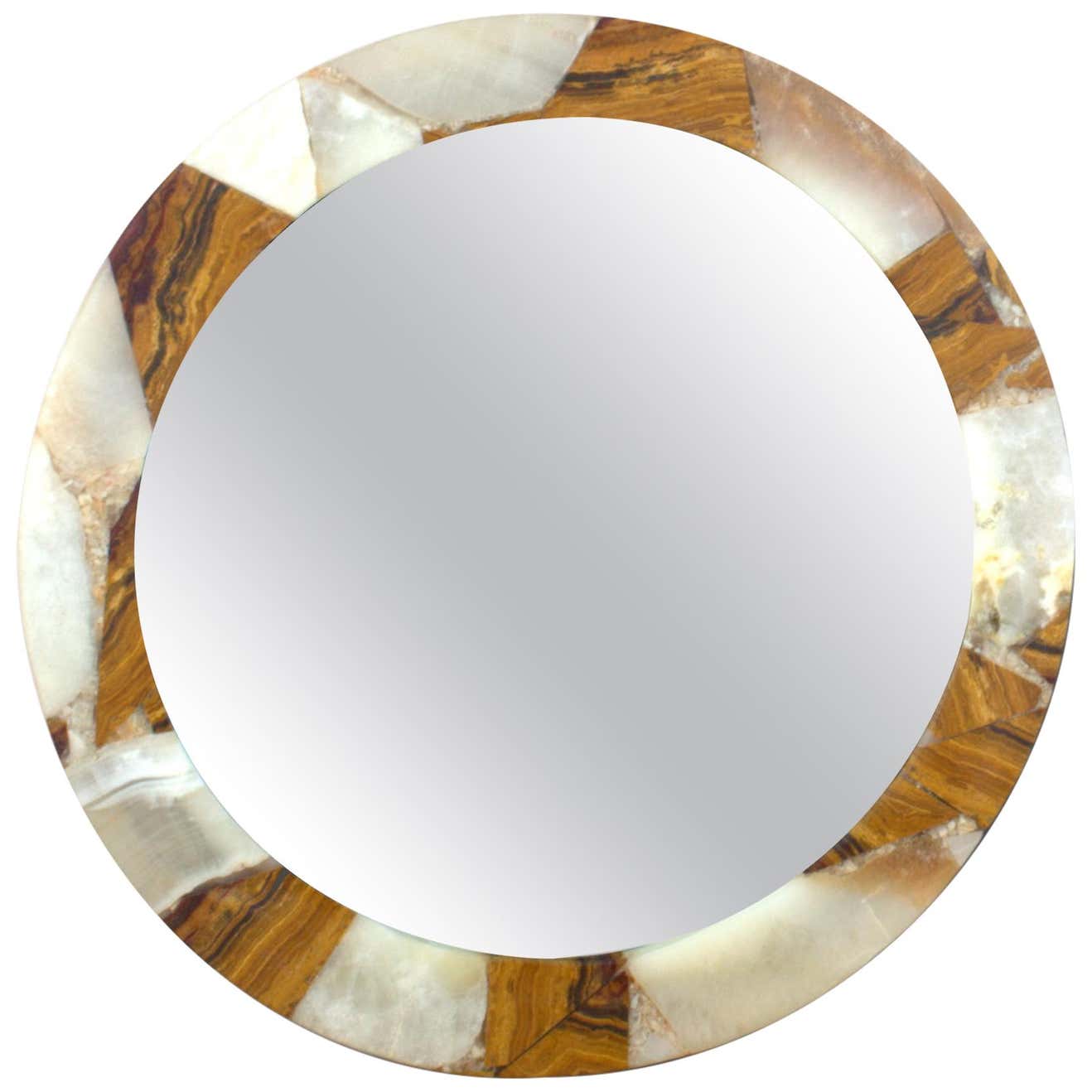 Mirror with Onyx Frame at 1stDibs