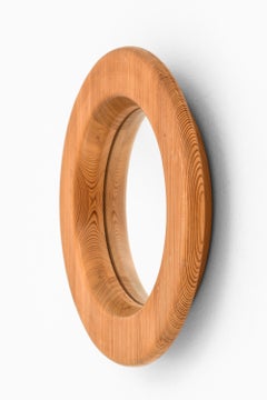 Mirror with Oregon Pine Frame by Erik Höglund, 1950s