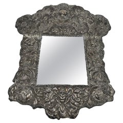 Mirror with Peruvian silver frame from the early 20th century
