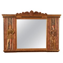 Mirror with reliefs. Modeled alabaster. 20th century, after MANTEGNA.