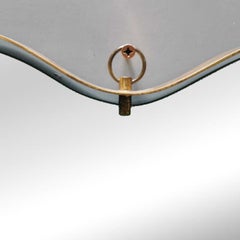 Mirror with Shaped Brass Profile. Prod. Fontana Arte, Italy, 1950