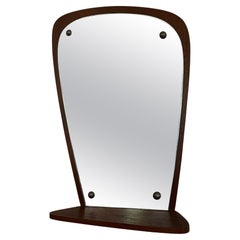 Mirror with shelf in teak, Denmark 1960