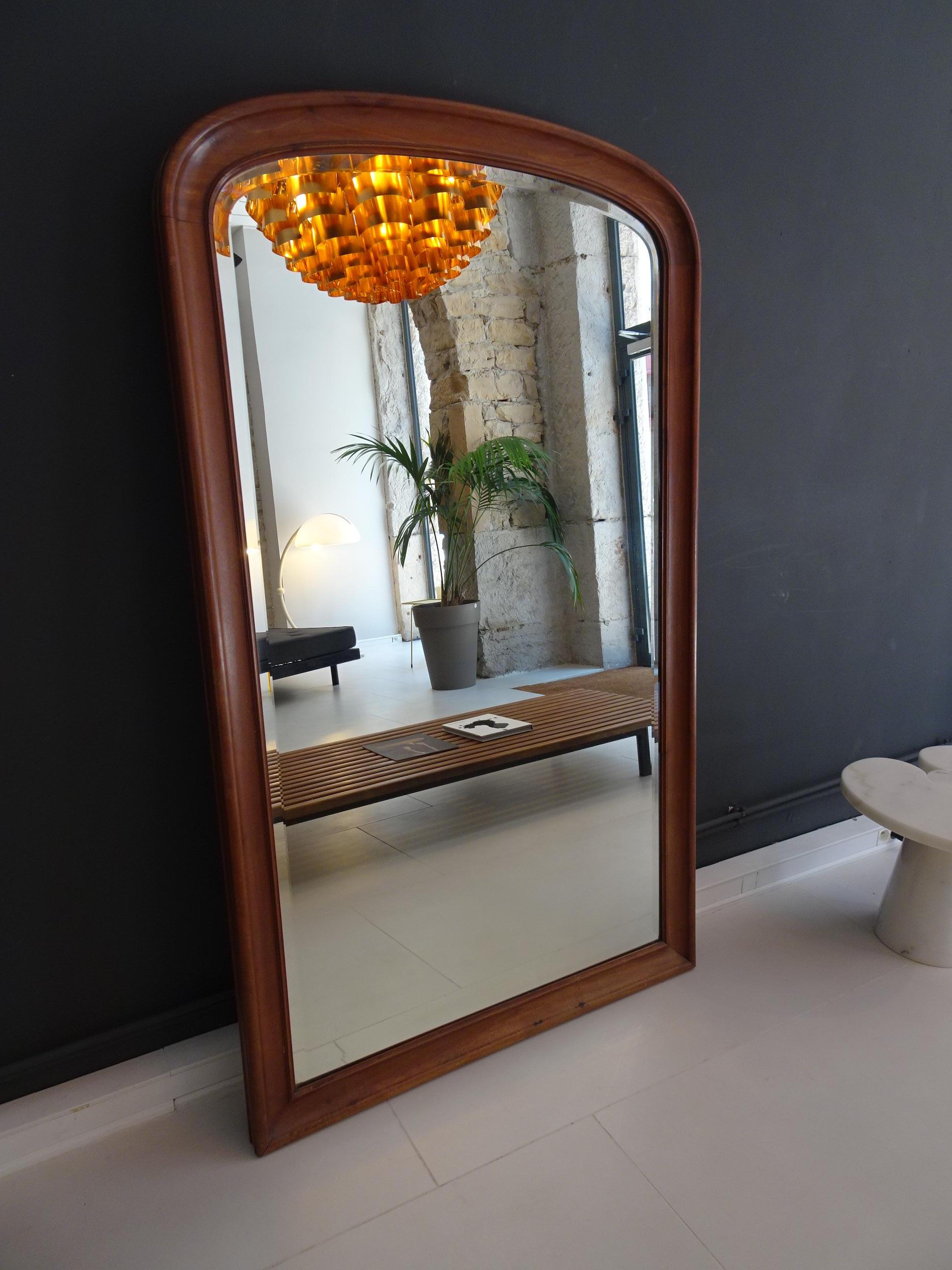 mirror mahogany frame