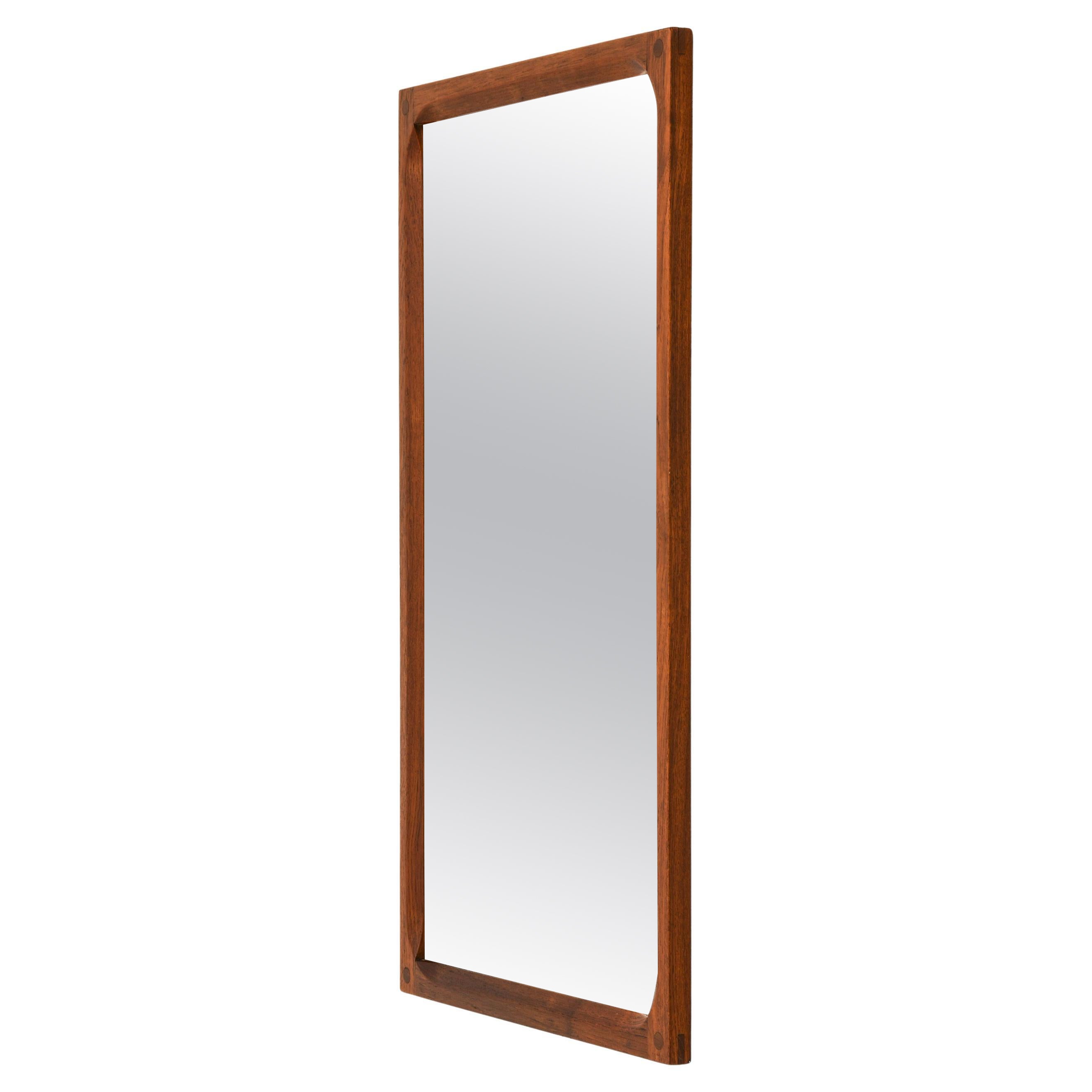 Mirror with Solid Teak Frame by Kai Kristiansen, 1950s For Sale