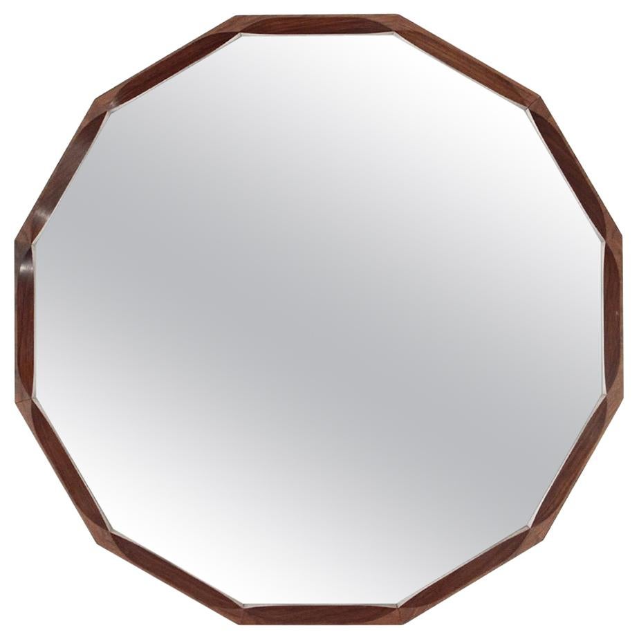 Mirror with Twelve-Sided Frame by Tredici, 1960s