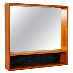 Mirror with vintage shelf