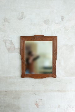 Spiegel mit Holzrahmen - Anfang 1900