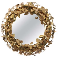 Mirror Wreath with Lighting