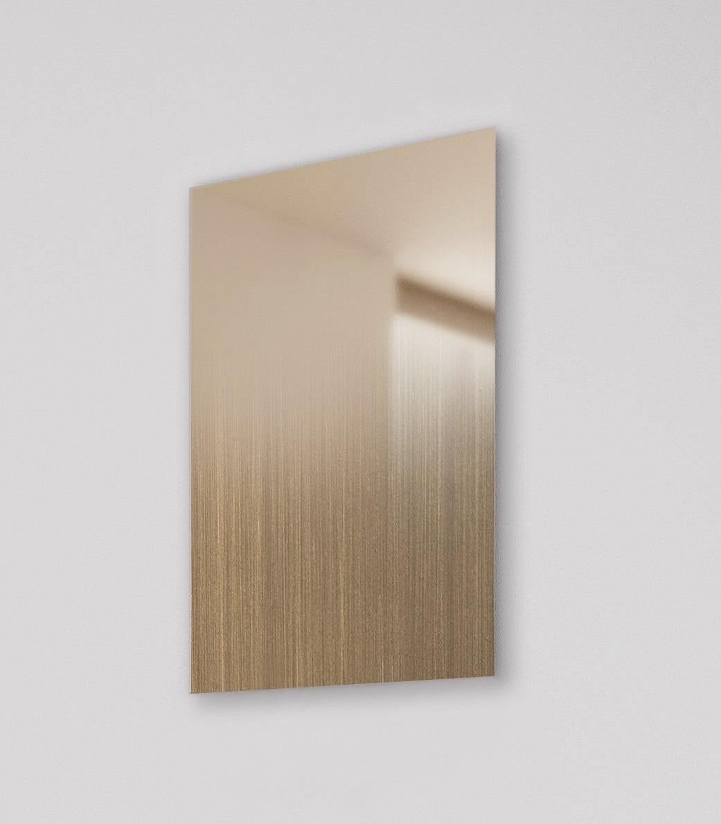 Modern Mirror Zero XS Fading Brass Revamp 01 by Formaminima For Sale