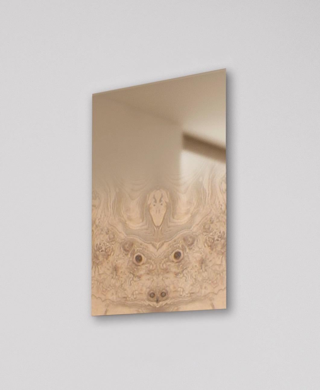 Modern Mirror Zero XS Fading Wood Revamp 02 by Formaminima For Sale
