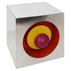 Mirrored Acrylic Illuminated Side Table by Lignico, Spain, 2026