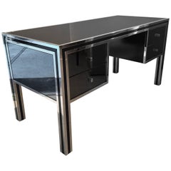 Mirrored and Chrome Desk by Sandro Petti