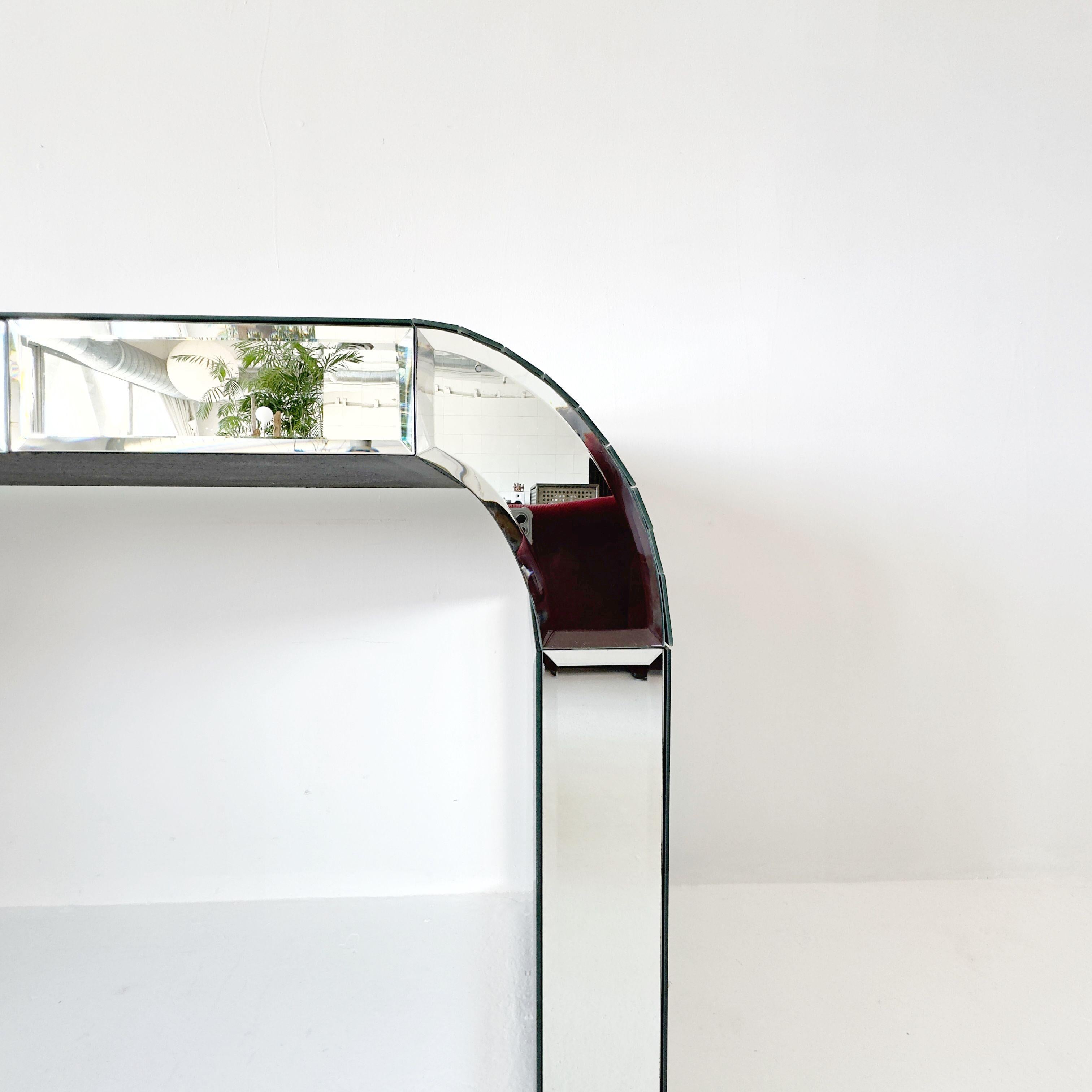 Mirrored Art Deco Waterfall Console Table or Writing Desk 1
