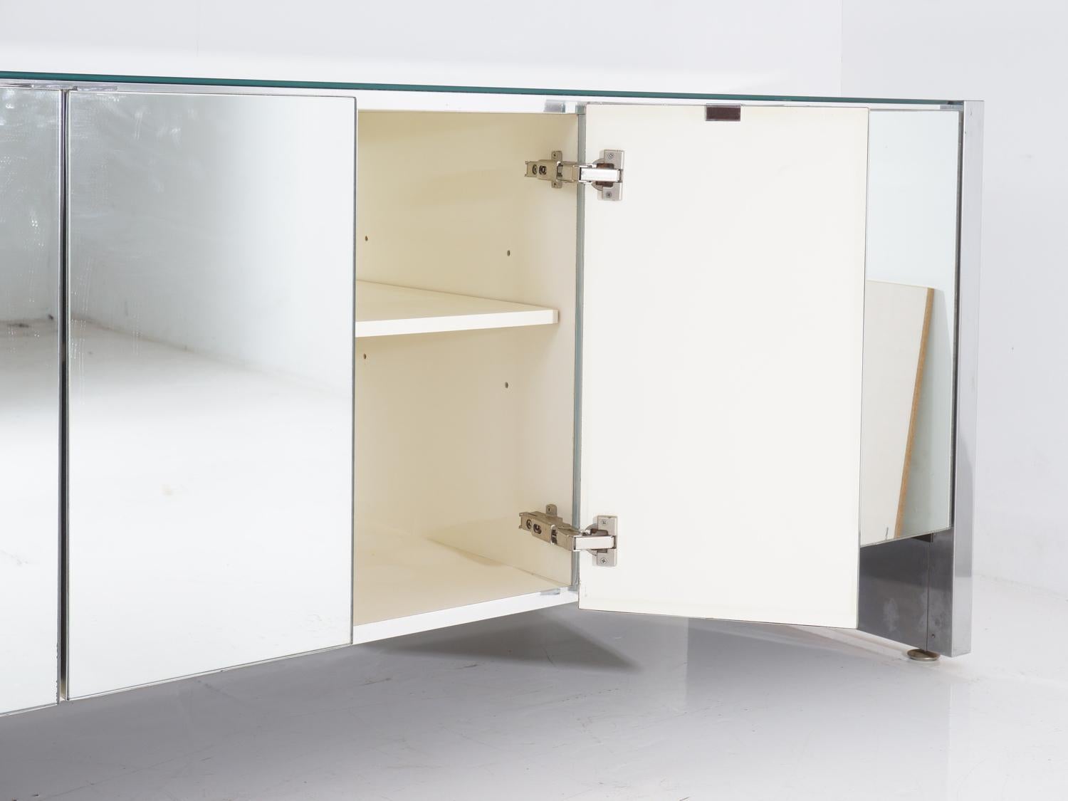Mirrored Cabinet By Ello Furniture Company, 1970s In Excellent Condition In Philadelphia, PA