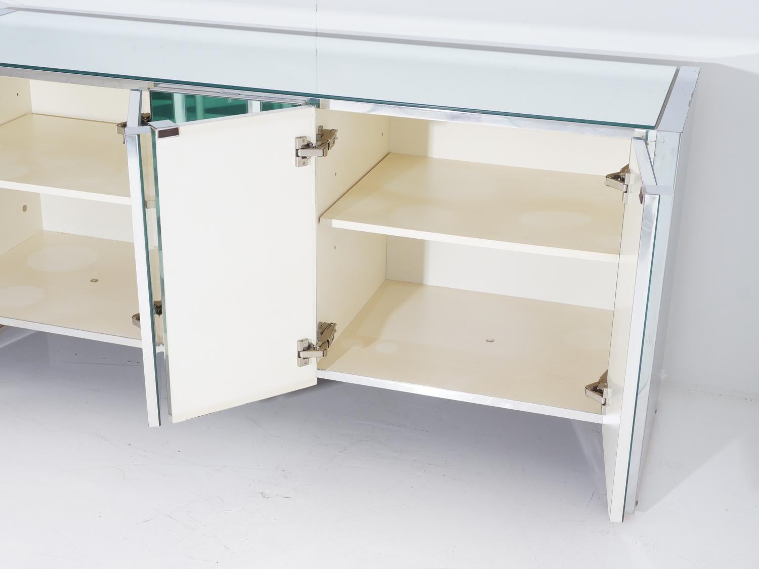 Late 20th Century Mirrored Cabinet By Ello Furniture Company, 1970s