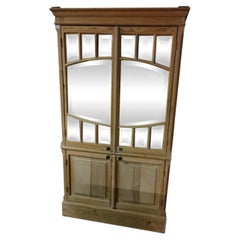 Mirrored Cabinet with Bevelled and Air-Abraded Panels