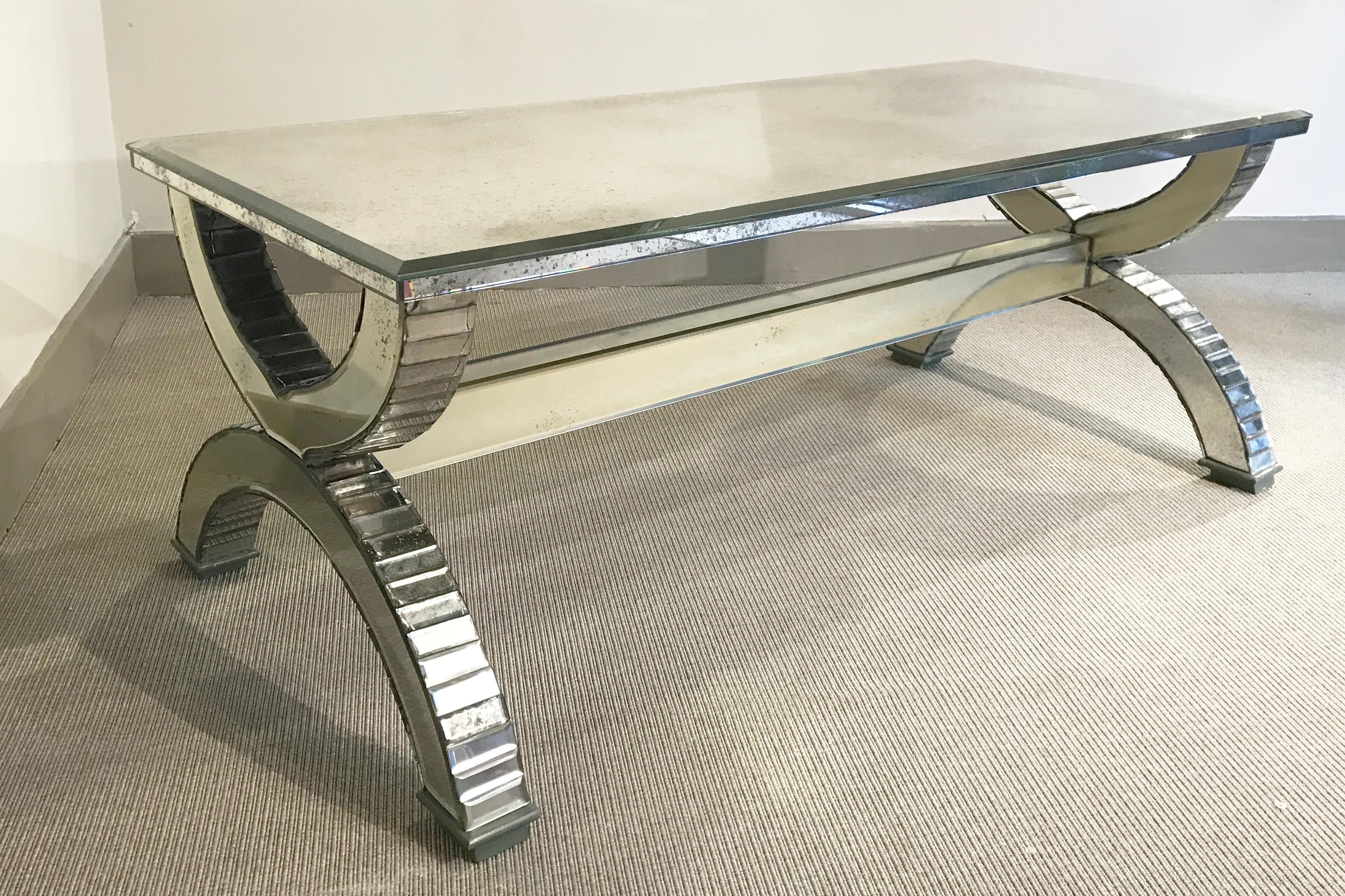 Mirrored Coffee Table, France, 1970's 1