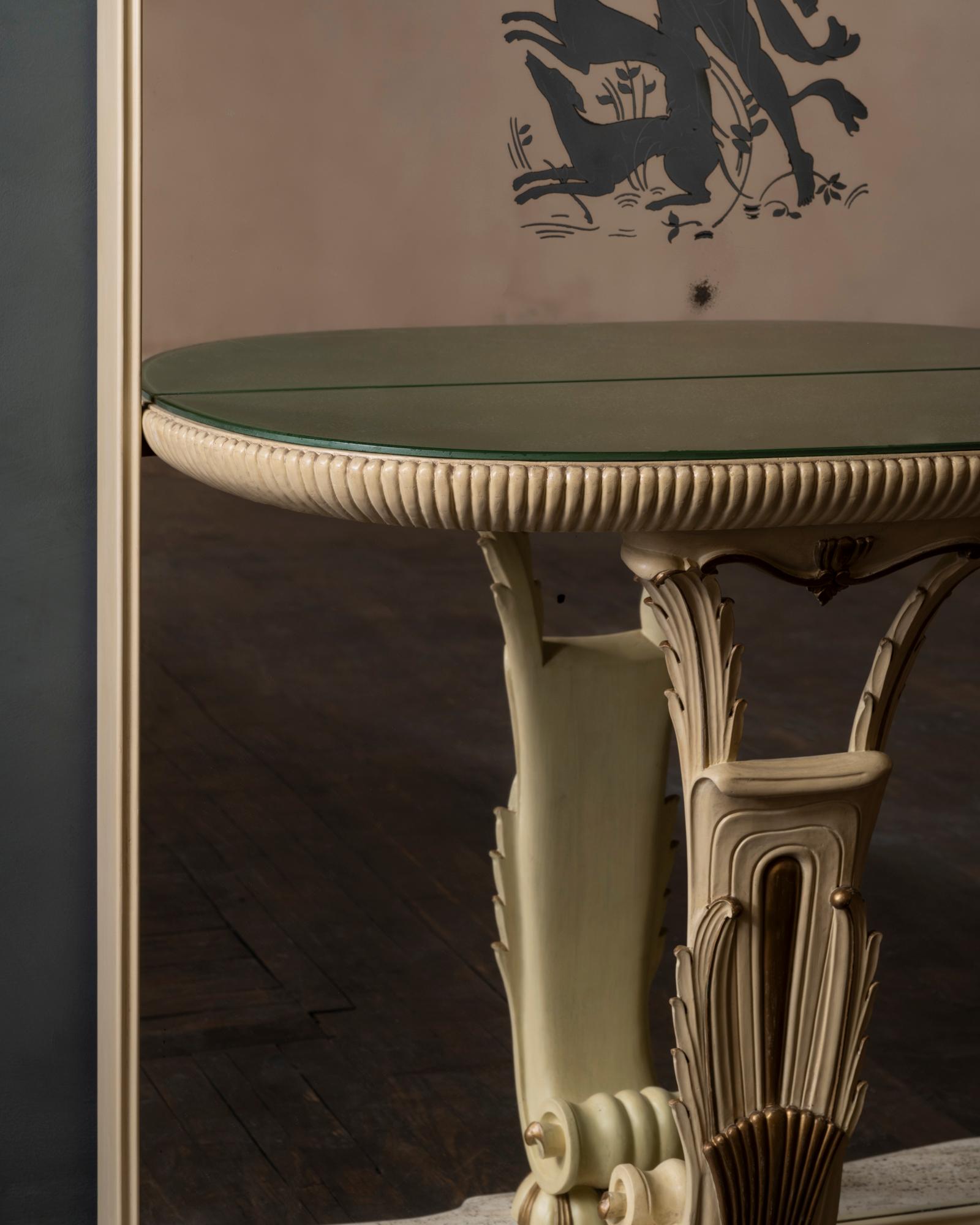 Verspiegelte Konsole von Fontana Arte Italien 'Mailand, ' 1930er Jahre im Zustand „Gut“ im Angebot in New York, NY