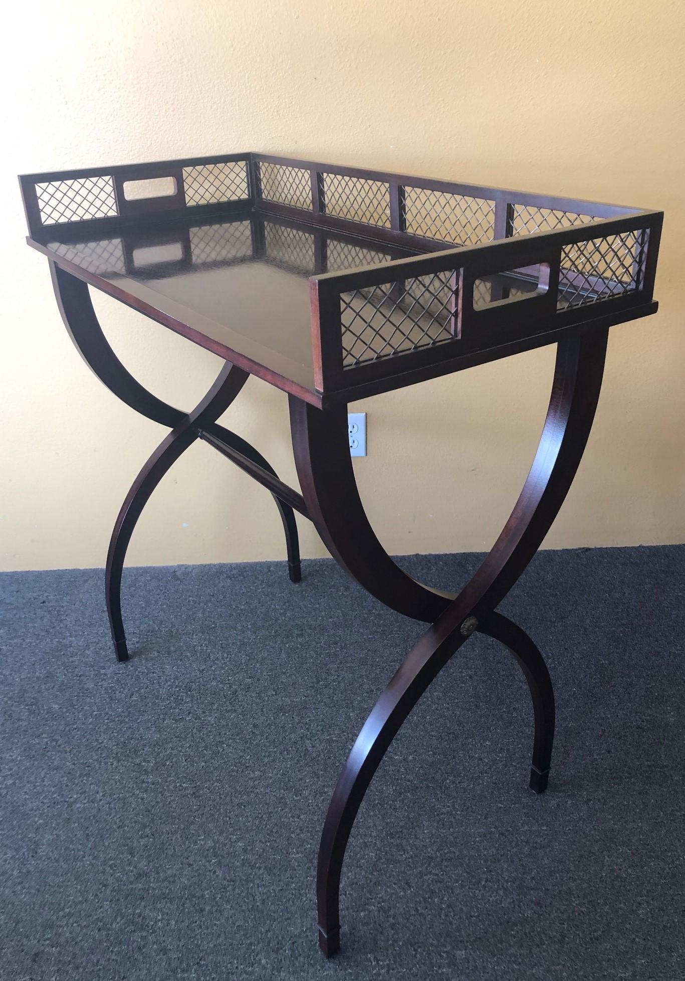 American Mirrored Drinks / Cocktail Tray Table by Barbara Barry for Baker