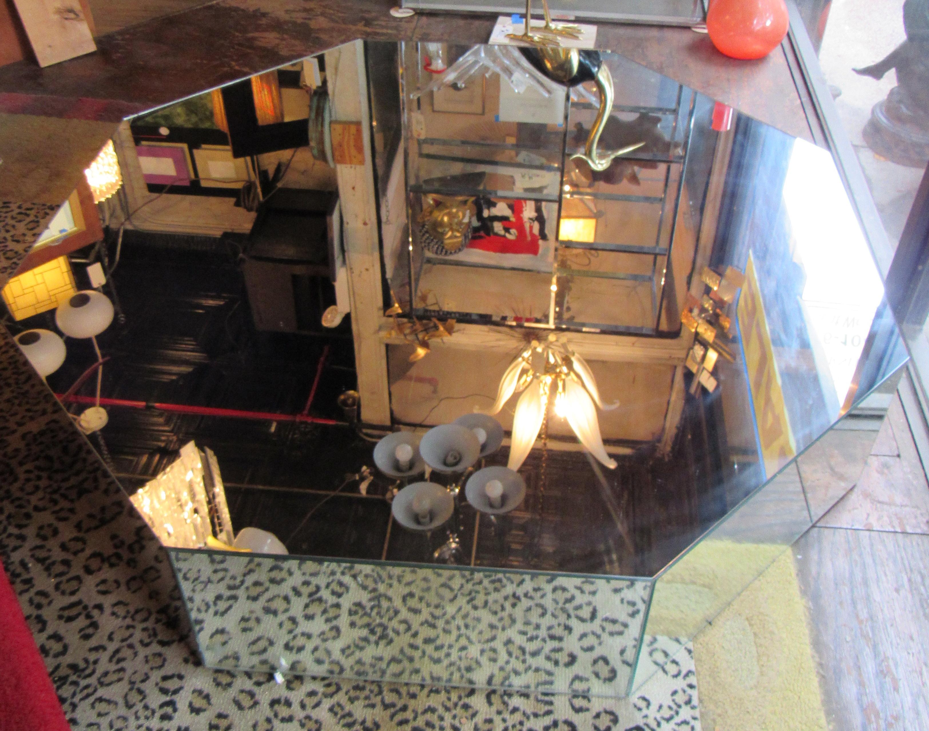Mid-Century Modern SALE! - Mirrored Glass Coffee Table For Sale