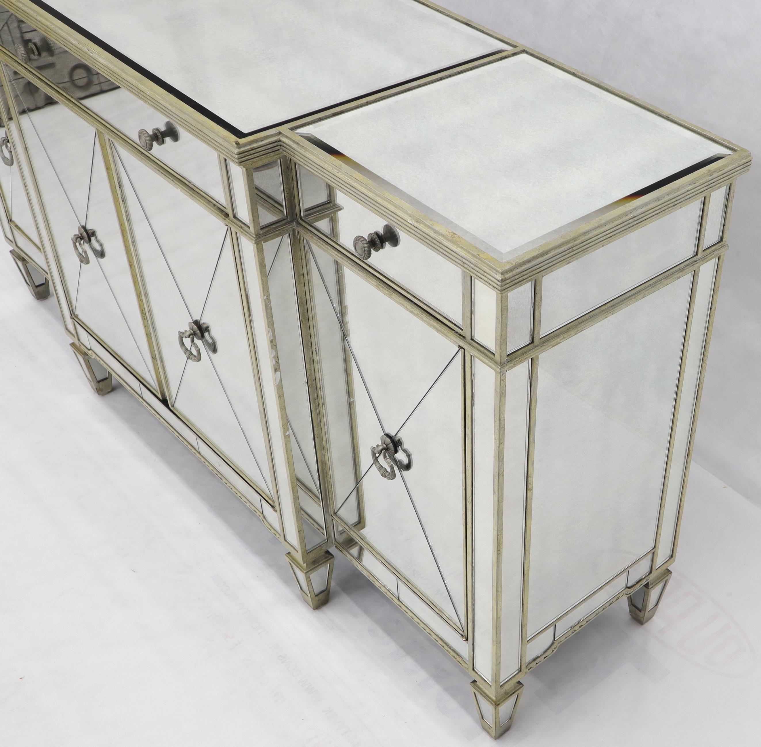 mirrored credenza