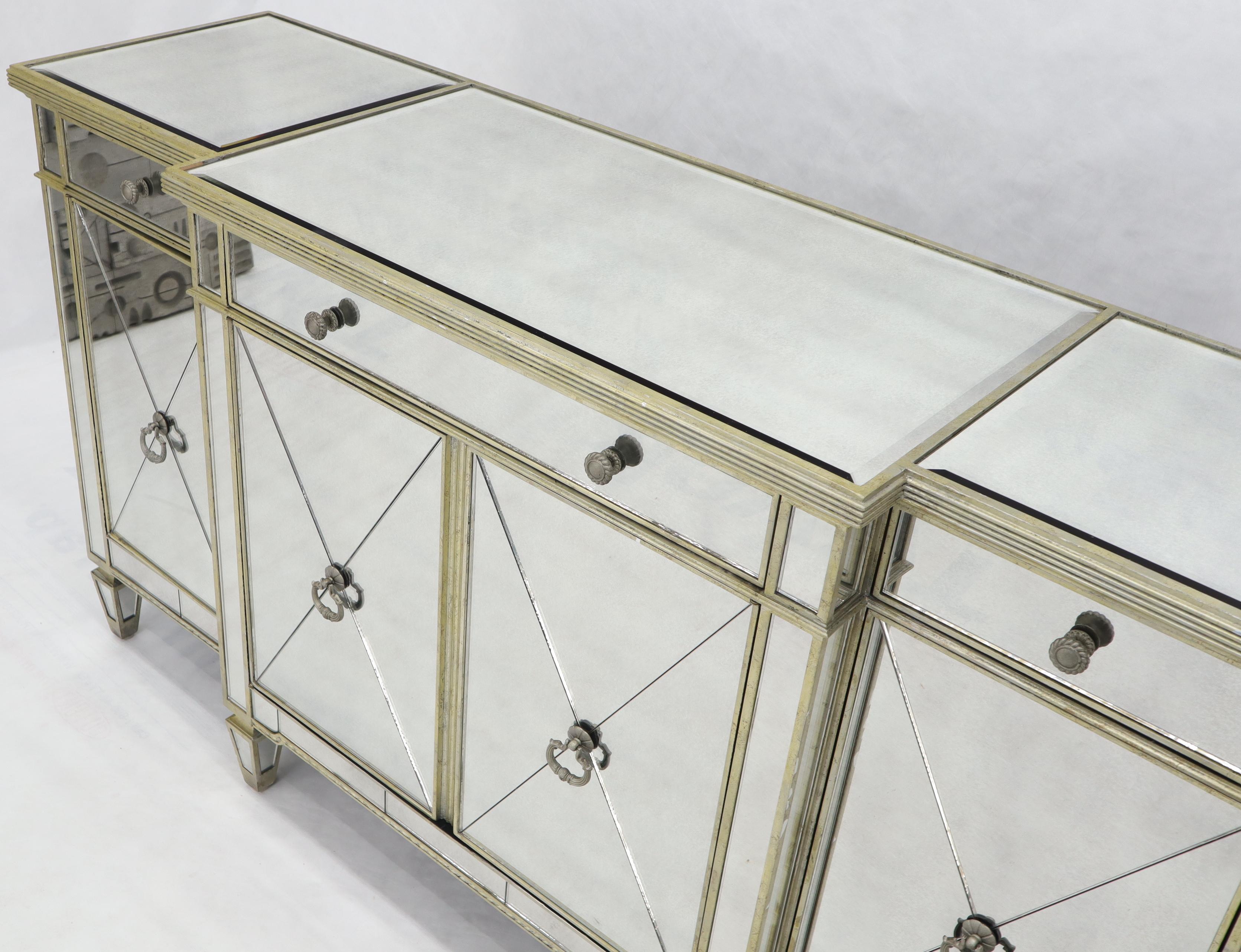 glass console cabinet