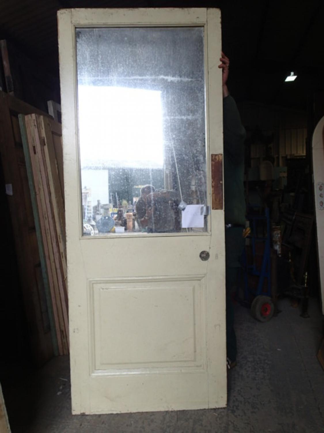 European Mirrored Glazed Door, 20th Century For Sale