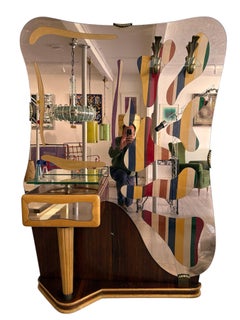 Mirrored Hall Stand, Italian 1930s