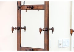 Mirrored Hall Tree Coat Rack Umbrella Stand