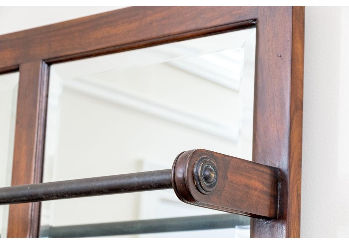 20th Century Mirrored Hall Tree Coat Rack Umbrella Stand For Sale