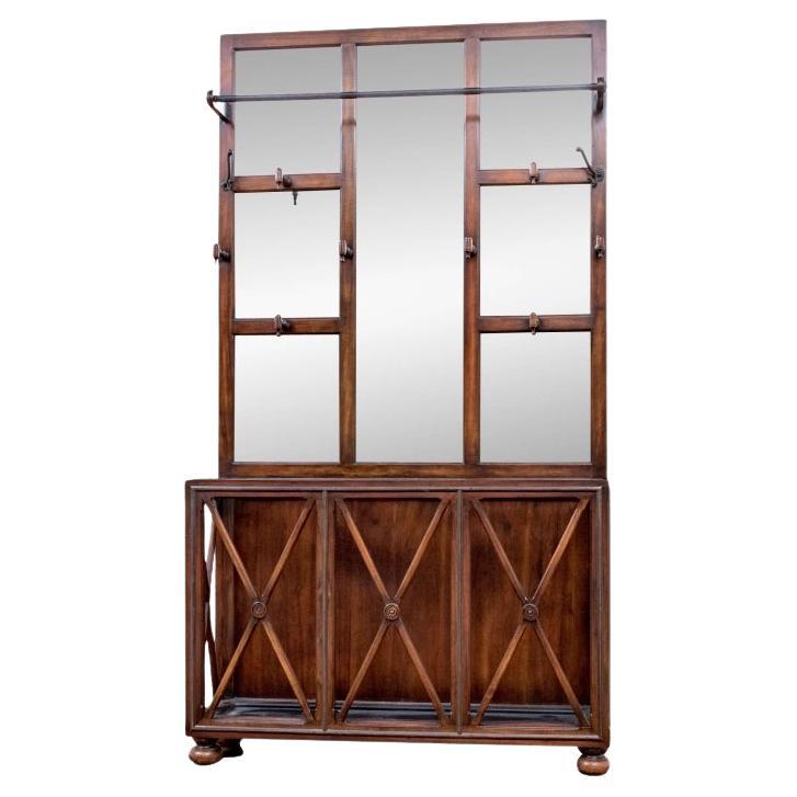 Porte-manteau en miroir A Hall Hall Porte-manteau Porte-parapluie