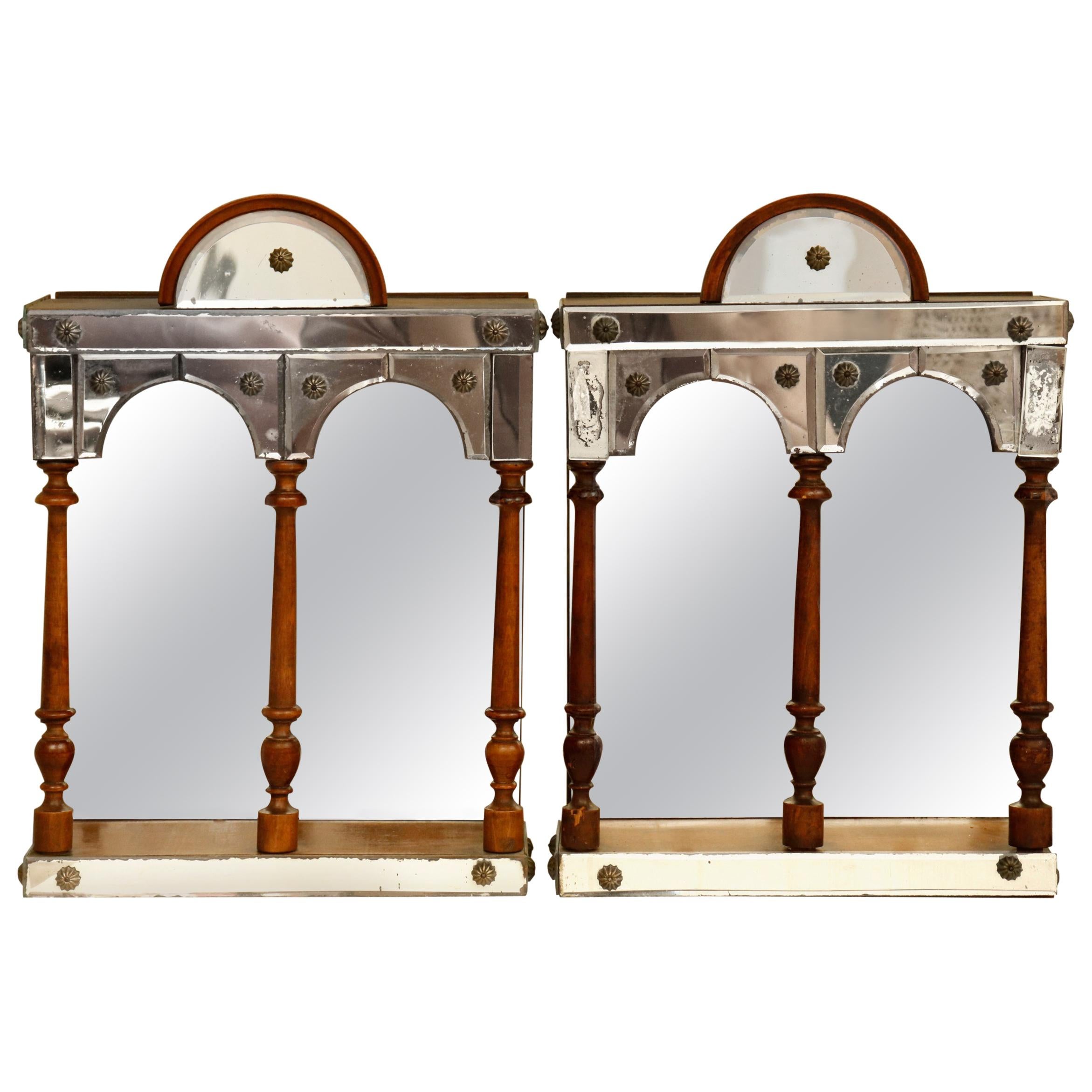 Mirrored Hanging Curio Cabinets For Sale