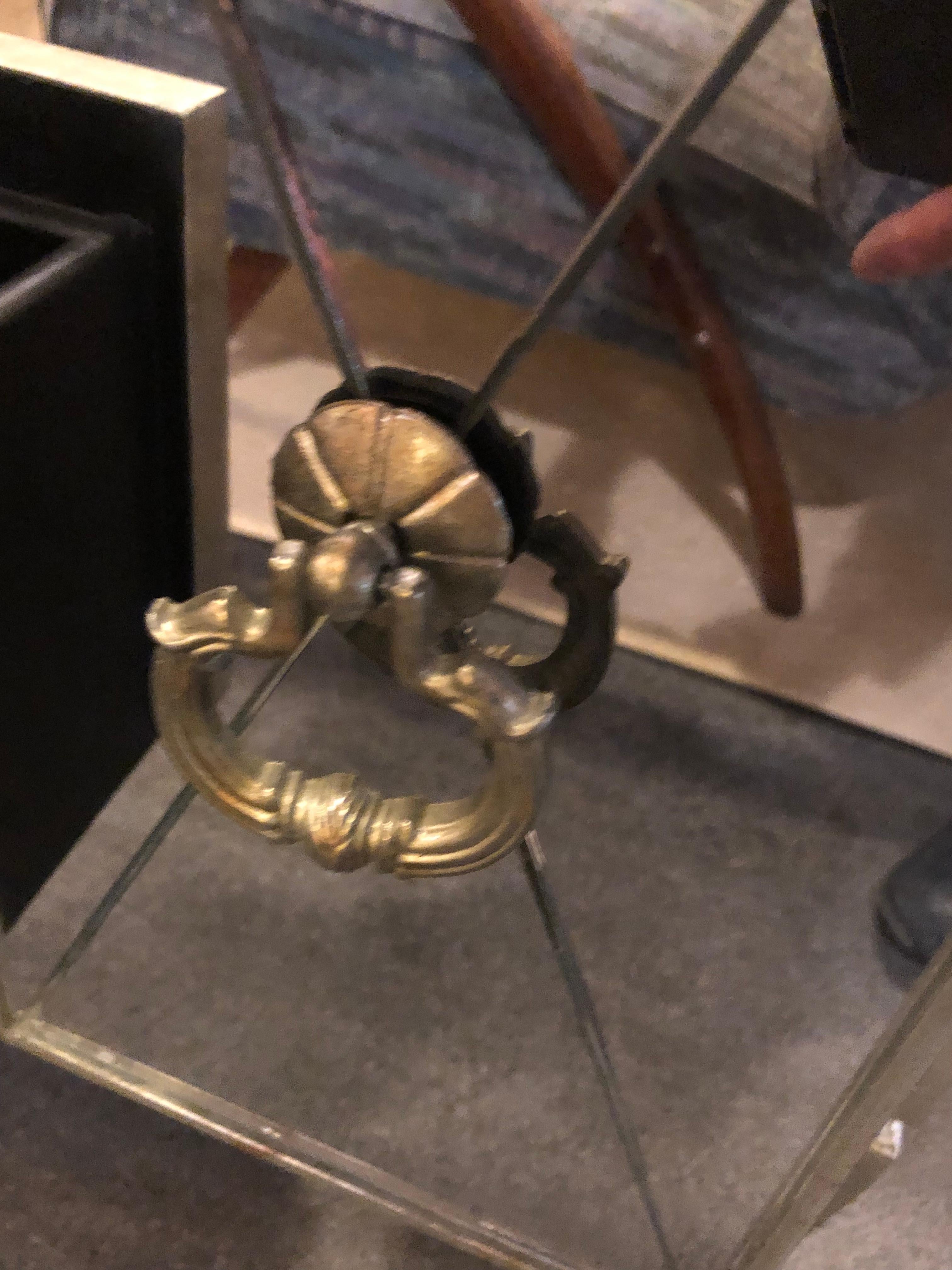 Mirrored Hollywood Regency Style Large Nightstand or Commode 1