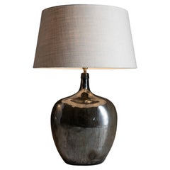 Vintage Mirrored Mercury Glass Table Lamps, England Circa 1900