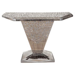 Mirrored mosaic console