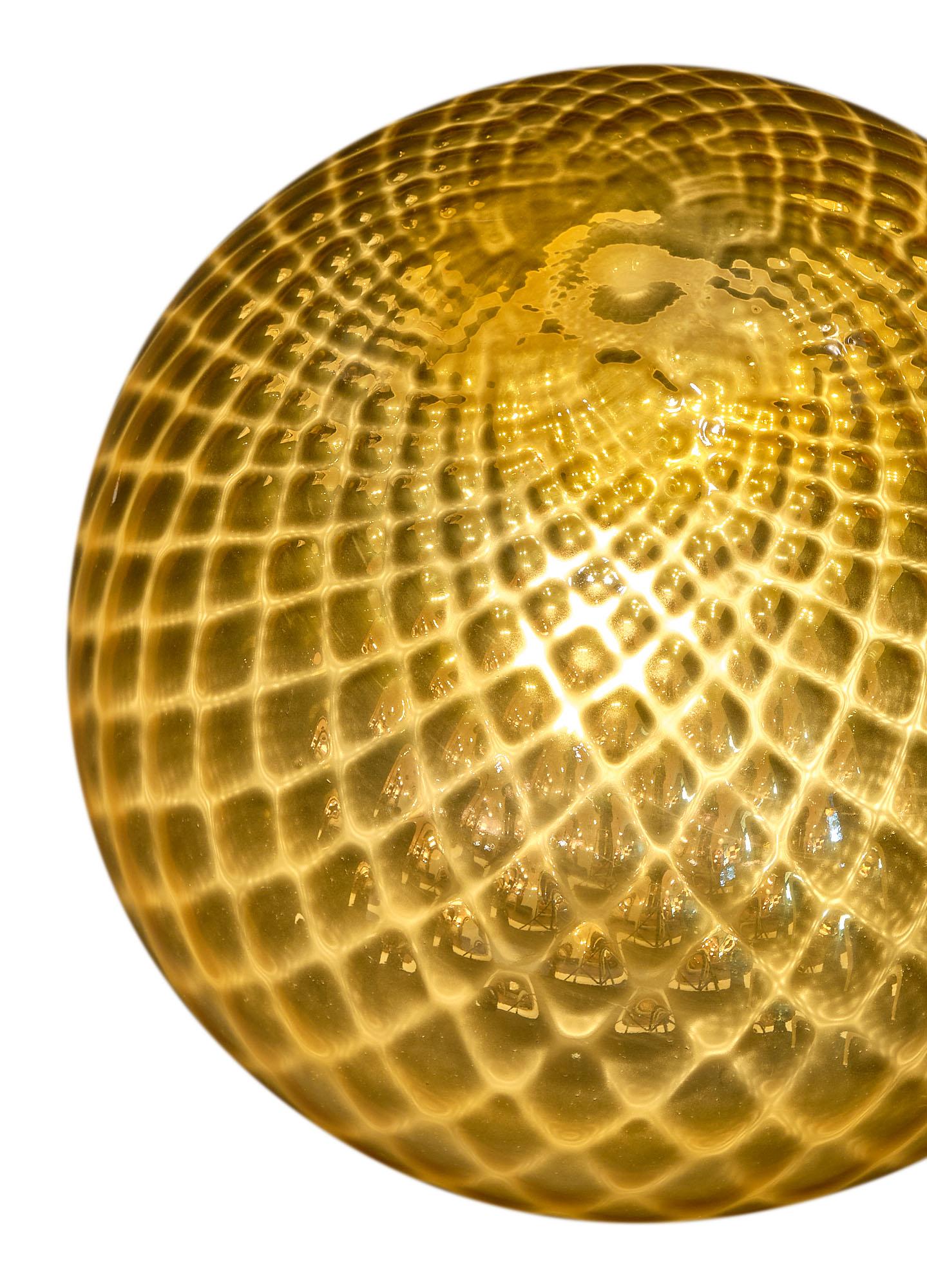 Contemporary Mirrored Pagliesco Murano Glass Lamp