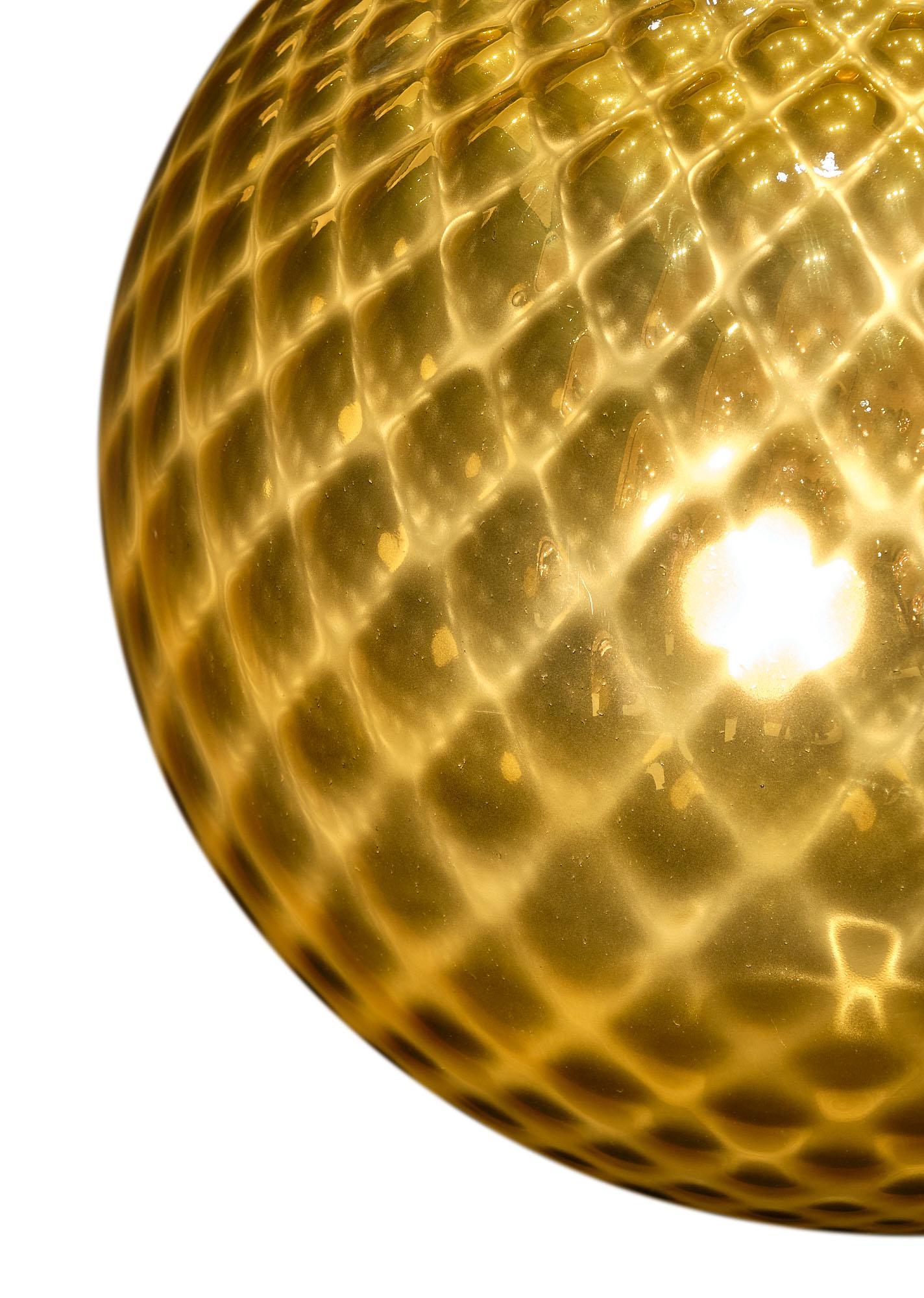 Mirrored Pagliesco Murano Glass Lamp 1