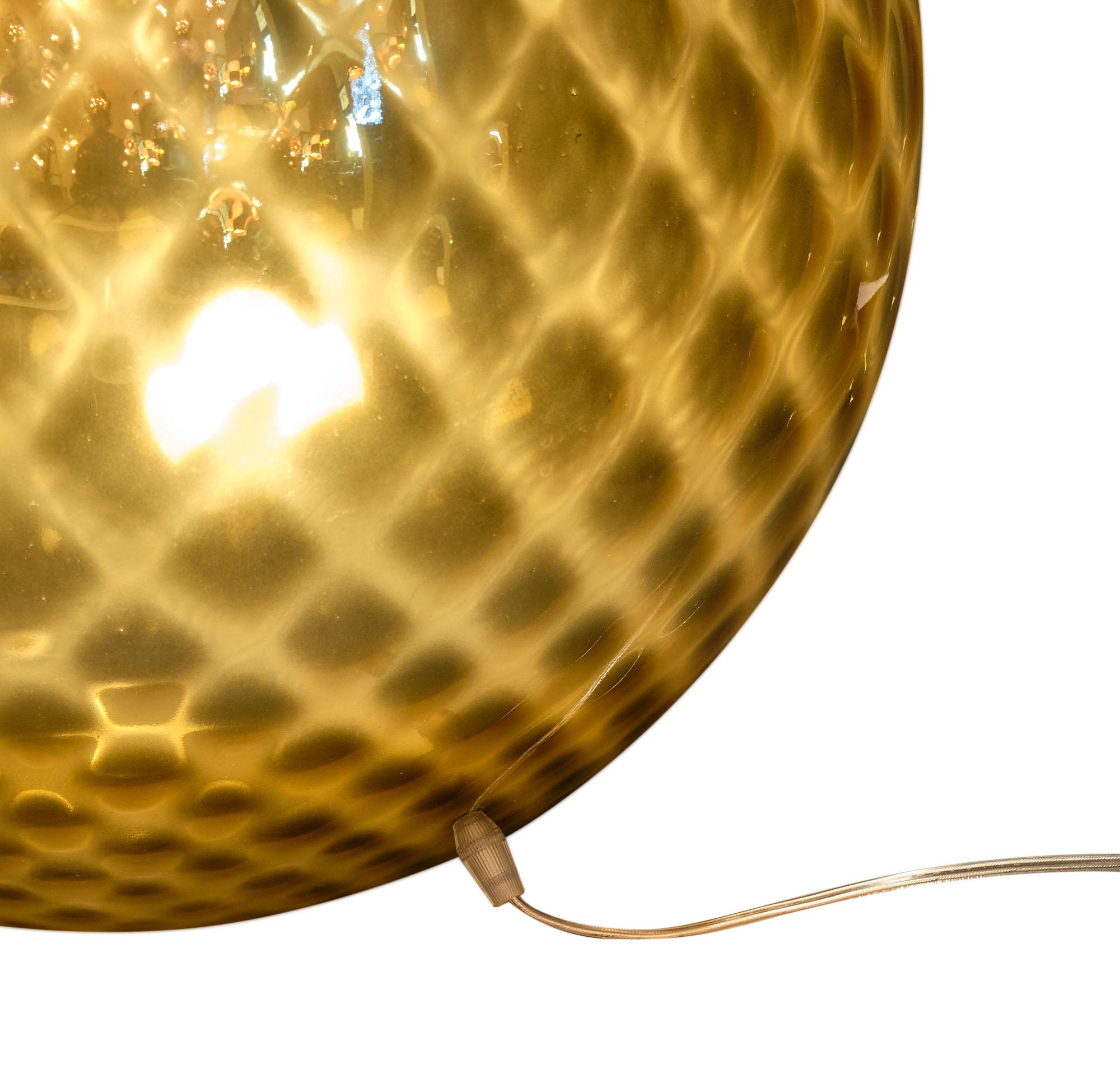 Mirrored Pagliesco Murano Glass Lamp 3