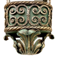 Large Mirrored Planter Sconce