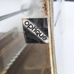 Mirrored Retro Midcentury Lucite Statement Lamp