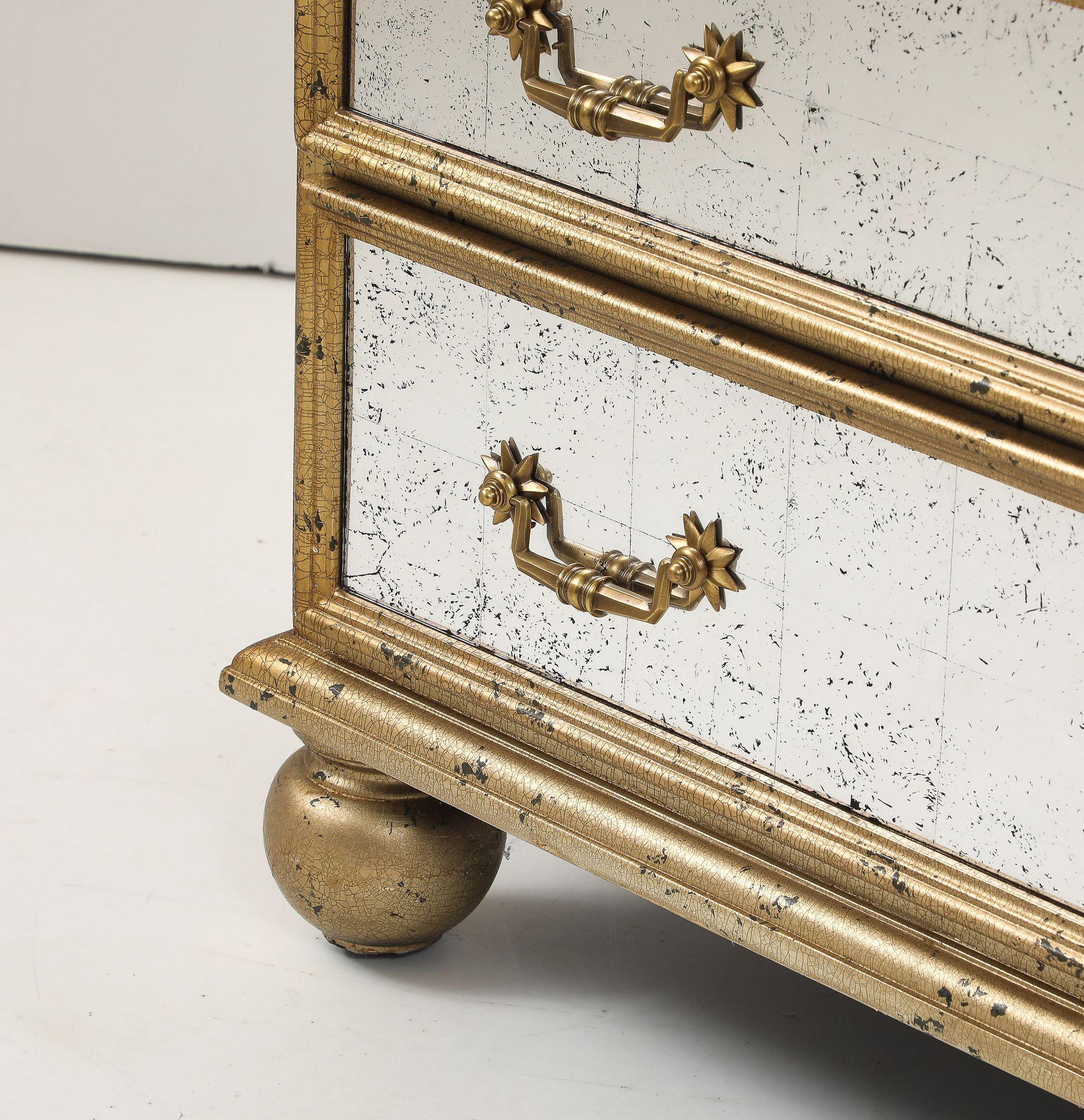 Hollywood Regency Coffre étoilé avec miroir en vente