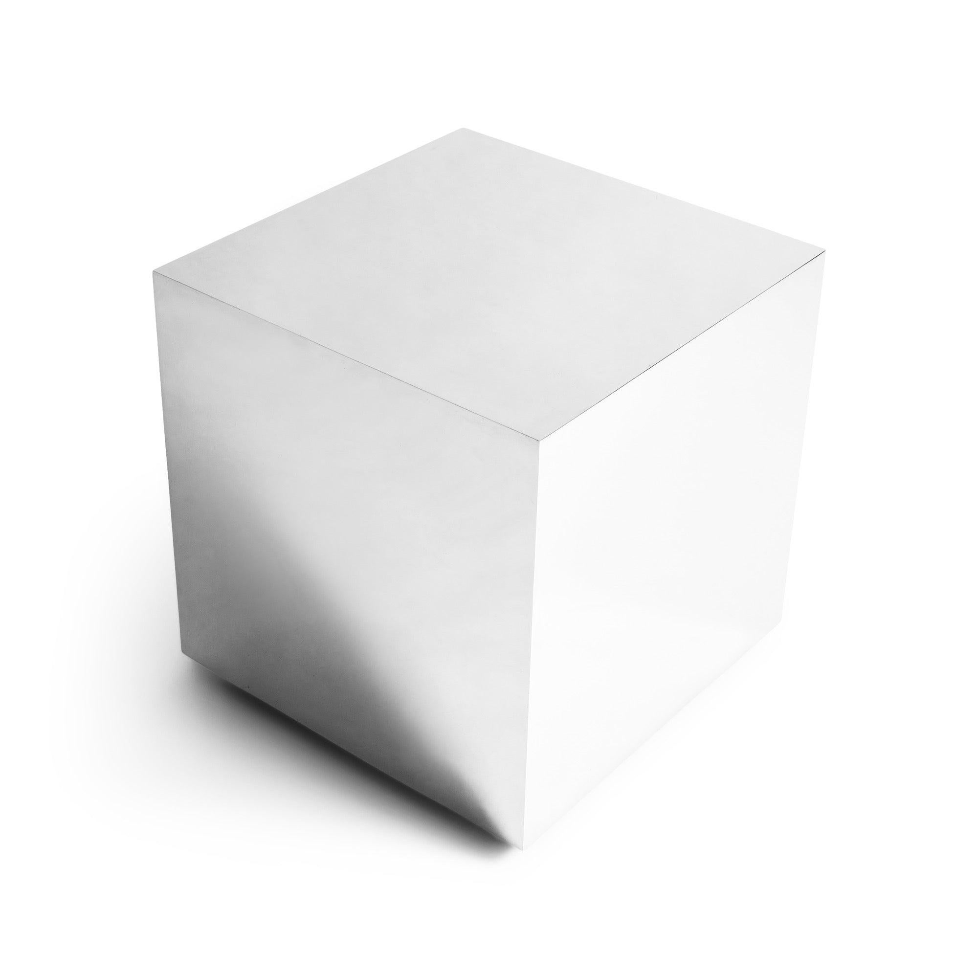 XXIe siècle et contemporain Table d'extrémité en acier miroité en vente
