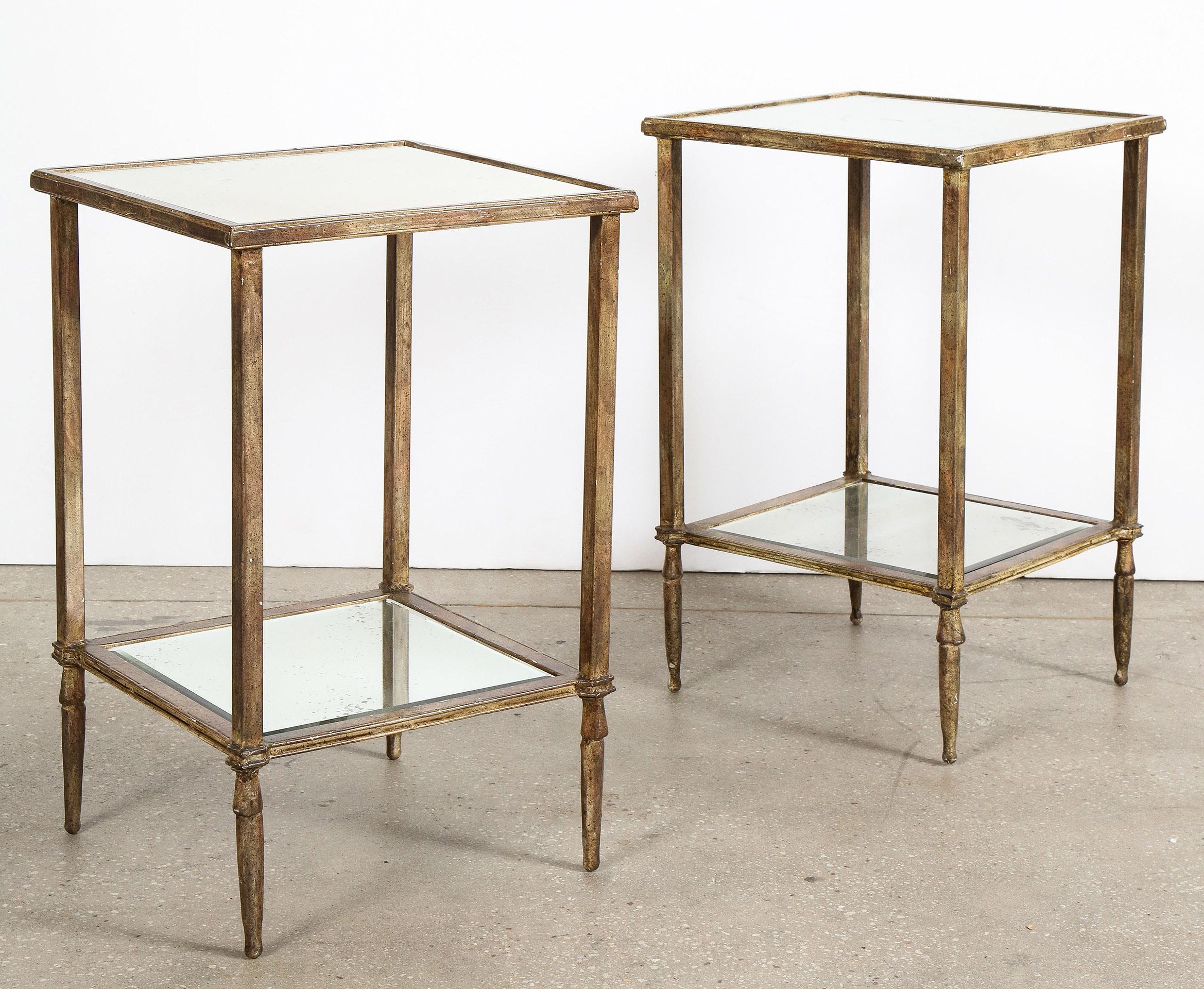 Mirrored Tables In Good Condition In New York, NY