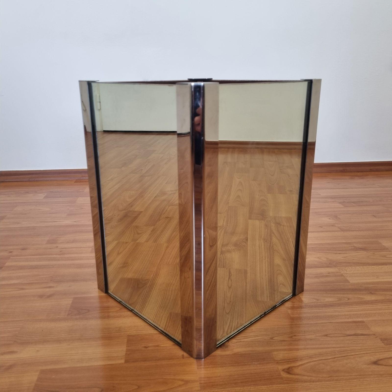 Mirrored Umbrella Stand, Design by Pierangelo Radice, Galotti & Radice Italy 70s In Good Condition For Sale In Lucija, SI