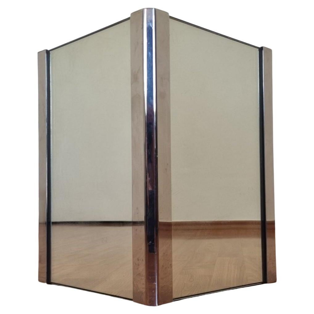 Mirrored Umbrella Stand, Design by Pierangelo Radice, Galotti & Radice Italy 70s For Sale